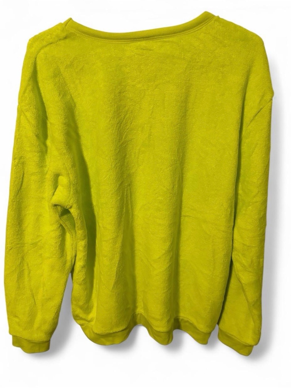 Dr. Seuss Neon Green Grinch Crewneck Sweater - Picture 4 of 5